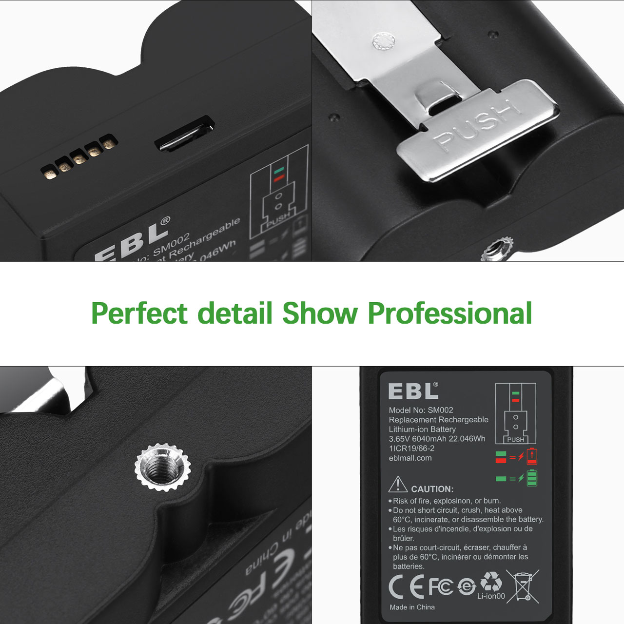 EBL Rechargeable Battery for Ring Video Doorbell Camera Battery 7 image